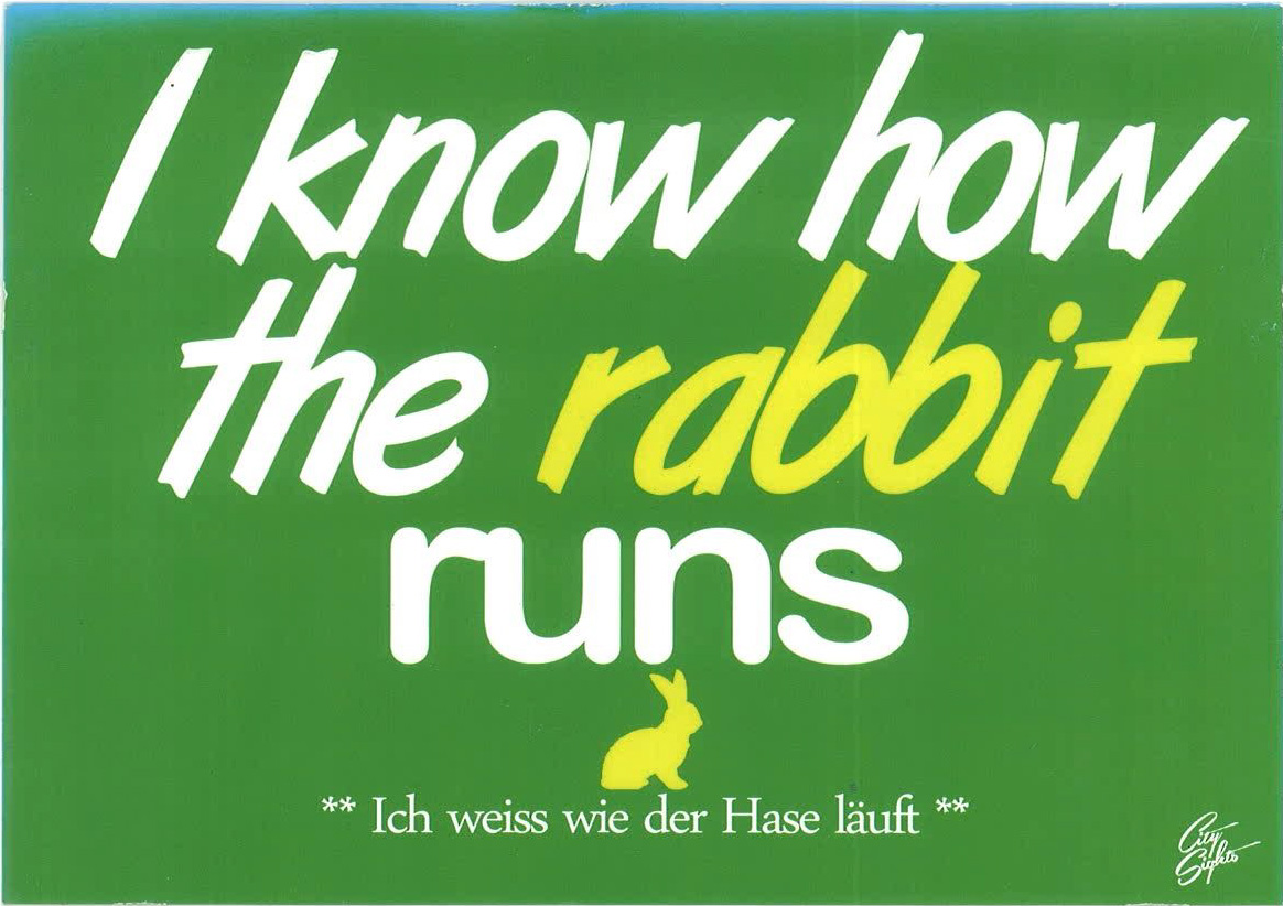 I know how the rabbit runs